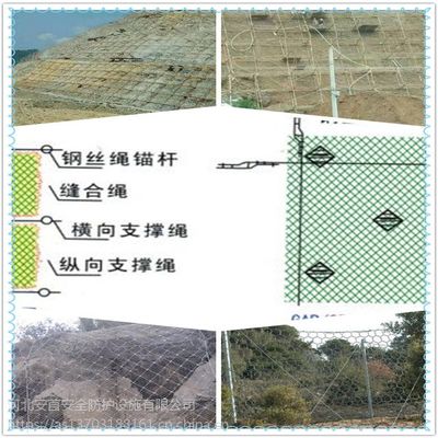 安首綠化坡面用邊坡防護網植物能夠自由生長